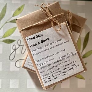 Free w/ Order! Blind Date with a Book; Don’t judge Book by its cover!Large Print